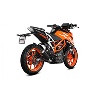 MivvX-M1ブラックスチールユーロ4スリップオンKTM390デューク - 2