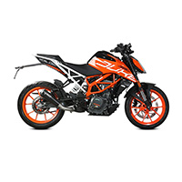 Mivv X-M1 Schwarzer Stahl Euro 4 Slip On KTM 390 Duke - 3