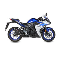 Mivv Suonoブラックスチールユーロ4スリップオンYZFR3