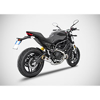 Zard slip on racing acero inoxidable Ducati Monster 797 - 3