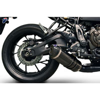 Termignoni Complete Exhaust Kit In Carbon For Yamaha Xsr 700/mt-07 Black - 4