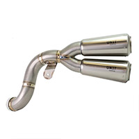 Unit Garage Titanium Ce Double High Pipe Nine-t