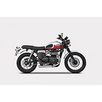 Zard 2>1 Cross Steel Racing Black Triumph Scrambler