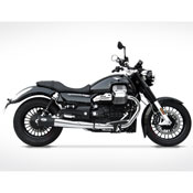 Zard 2 Slip Ons Steel Racing Black Guzzi California