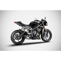 Zard Slip On Approved Euro 5 Steel Street Triple 765