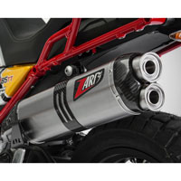 Zard Slip On Steel Euro 4 Moto Guzzi V85 Tt - 3