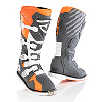 Acerbis X Race Boots Orange Grey