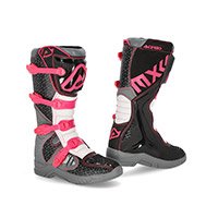 Bottes Acerbis X Team Noir Rose