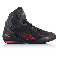 Chaussures Alpinestars Faster 3 Drystar noir rouge fluo - 2