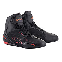 Alpinestars Faster 3 Drystar Shoes Black Red Fluo