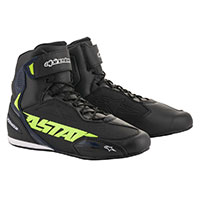 Alpinestars Faster 3 Shoes Black Yellow Fluo Blue