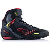 Chaussures Alpinestars Faster 3 Rideknit argent rouge jaune - 2