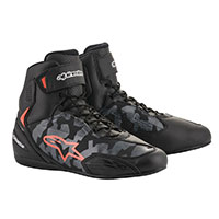 Chaussures Alpinestars Faster 3 Gris Camo Rouge Fluo