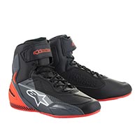 Zapatillas Alpinestars Faster 3 negro gris rojo fluo