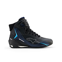 Scarpe Alpinestars Faster-4 Drystar Navy Cyan - img 2