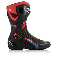 Bottes Alpinestars Smx 6 V2 Honda noir bleu rouge - 2