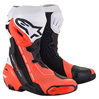 Stivale Alpinestars Supertech R Vented rosso bianco