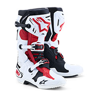Alpinestars Tech 10 Stiefel weiß schwarz rot