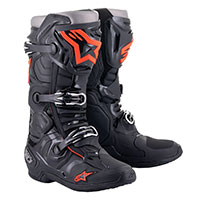 Stivali Alpinestars Tech 10 Nero Rosso Fluo