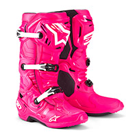 Bottes Alpinestars Tech 10 Diva Rose Blanc