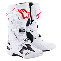 Bottes Alpinestars Tech 10 Supervented Blanc Rouge