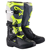 Alpinestars Tech 3 Boots Grey Yellow Fluo