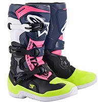 Alpinestars Tech 3s Youth Boots Blue Pink Kid