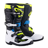 Botas de niño Alpinestars Tech 7s blanco amarillo