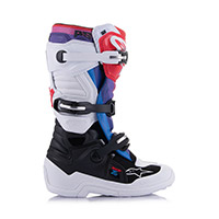 Botas de niño Alpinestars Tech 7s blanco arco iris