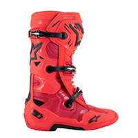 Bottes Alpinestars Tech 10 LE Ember rouge fluo - 2