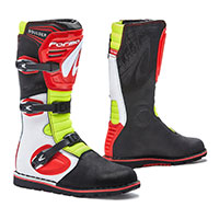 Botas Forma Boulder Blancas Rojas Amarillas Fluo