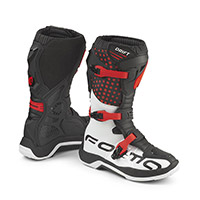 Botas nino Forma Drift negro rojo blanco