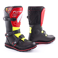 Botas Niño Forma Rock negro rojo amarillo