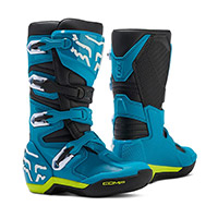 Fox Youth Comp Boots Blue Yellow