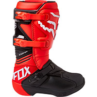 Fox Youth Comp Buckle Boots Red Fluo Kid