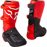 Fox Youth Comp Buckle Boots Red Fluo Kinder