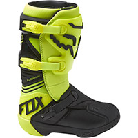 Fox Youth Comp Buckle Boots Yellow Fluo Kid