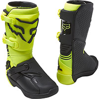 Fox Youth Comp Buckle Boots Yellow Fluo Kinder