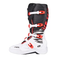 Botas O Neal 3SRS MX Zebra negro blanco rojo