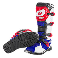 O Neal Rider Pro Boots Blue Red White - 3