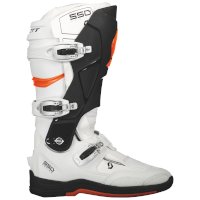 SCOTT 550 MX Stiefel weiß orange - 2