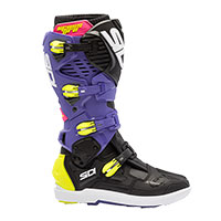 Sidi Crossfire 3 Srs Boots Purple Black Yellow