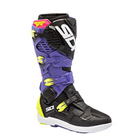 Sidi Crossfire 3 Srs Boots Purple Black Yellow
