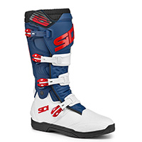 Bottes Sidi X Power Sc Blanc Marine Rouge