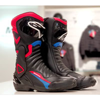 Bottes Alpinestars Smx 6 V2 Honda noir bleu rouge - 4