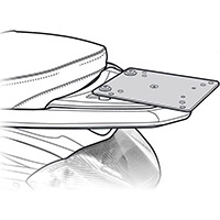 Support Arrière Shad Top Master Piaggio Liberty