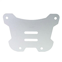 Placa Unit Garage Aluminio plata