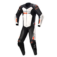 Tuta Alpinestars Gp Force Chaser Bianco Rosso Fluo