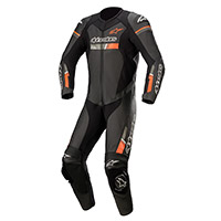 Tuta Alpinestars Gp Force Chaser Nero Rosso Fluo