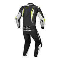 Tuta Alpinestars Gp Tech V5 Nero Bianco Giallo - img 2